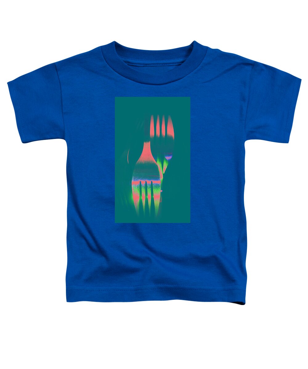 Forks Toddler T-Shirt featuring the photograph Just Forkin' Around by Rene Crystal