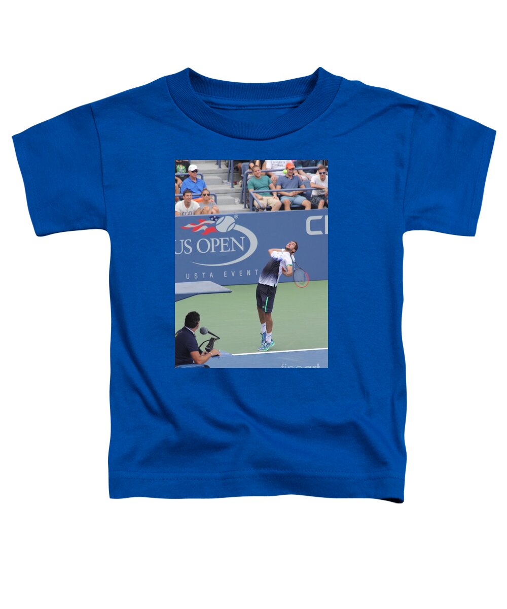 Cilic Toddler T-Shirt featuring the photograph Marin Cilic by Richard Amble