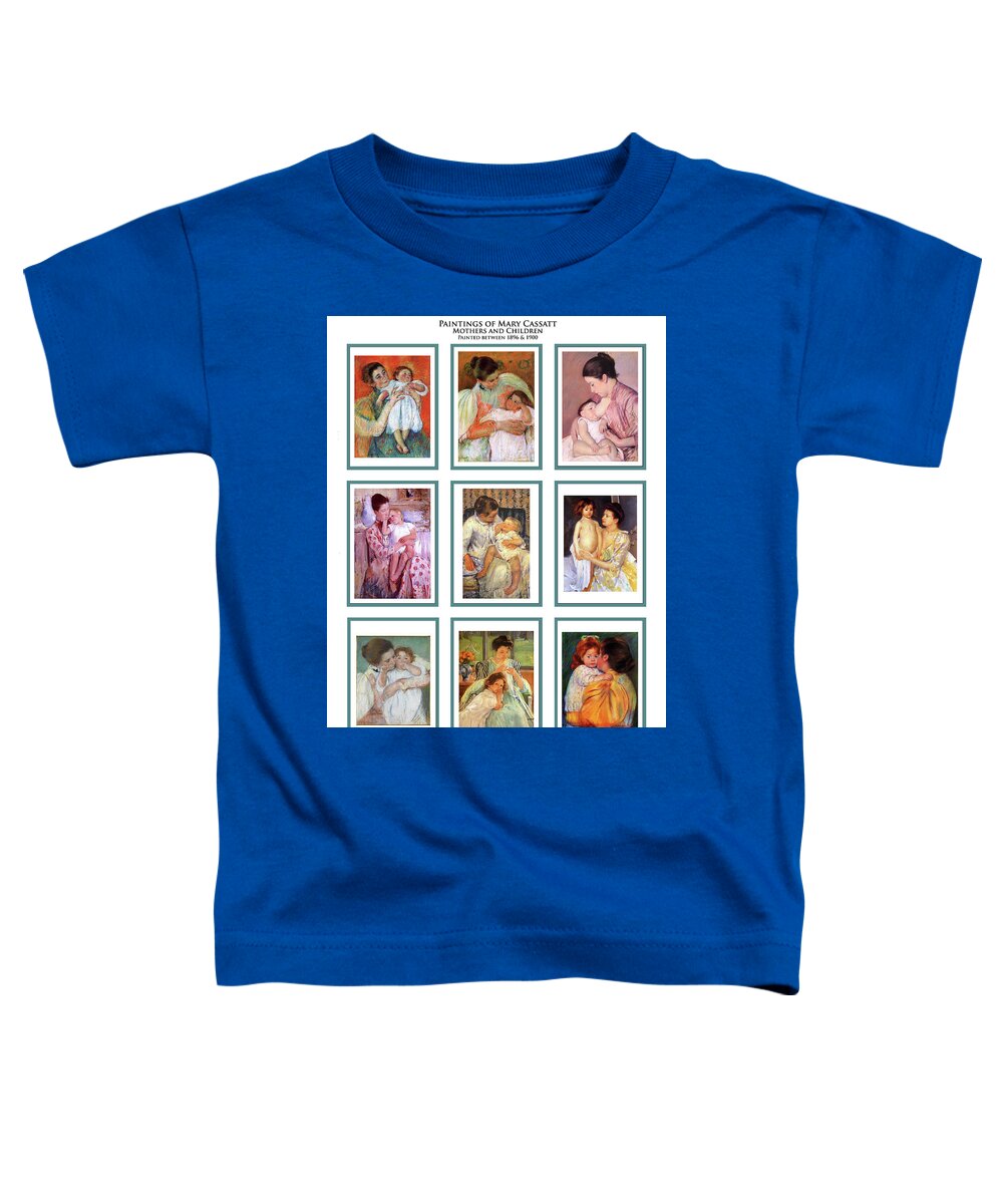 Miniature Toddler T-Shirt featuring the digital art Mary Cassatt Miniatures by Lorena Cassady