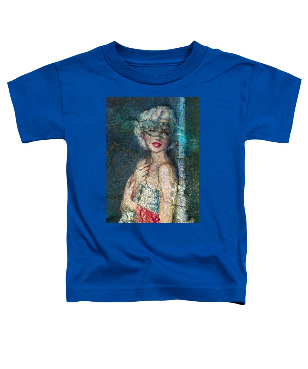 Diva Toddler T-Shirt featuring the painting MM Venice blue by Theo Danella