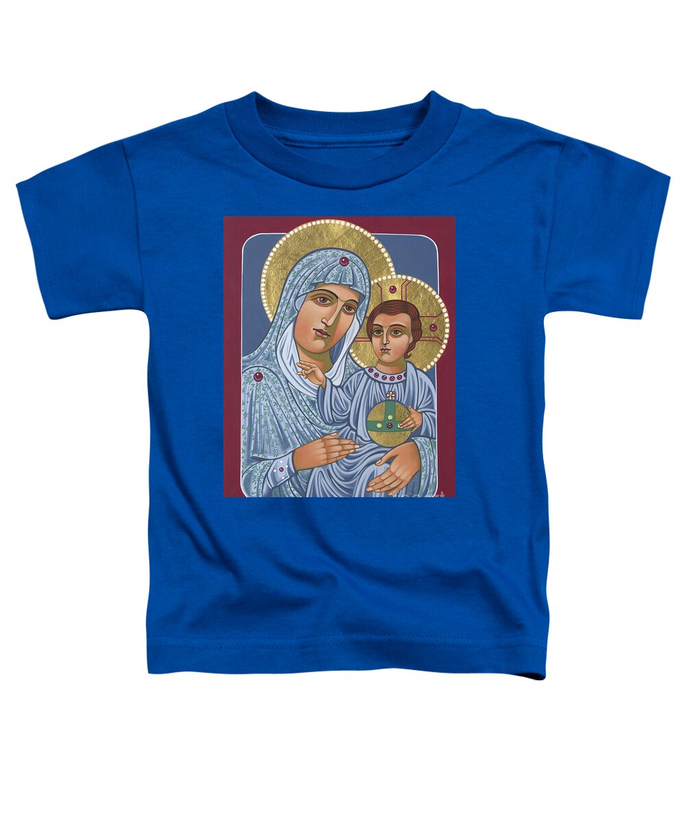 Our Lady Of Jerusalem Toddler T-Shirt featuring the painting Our Lady of Jerusalem 305 by William Hart McNichols