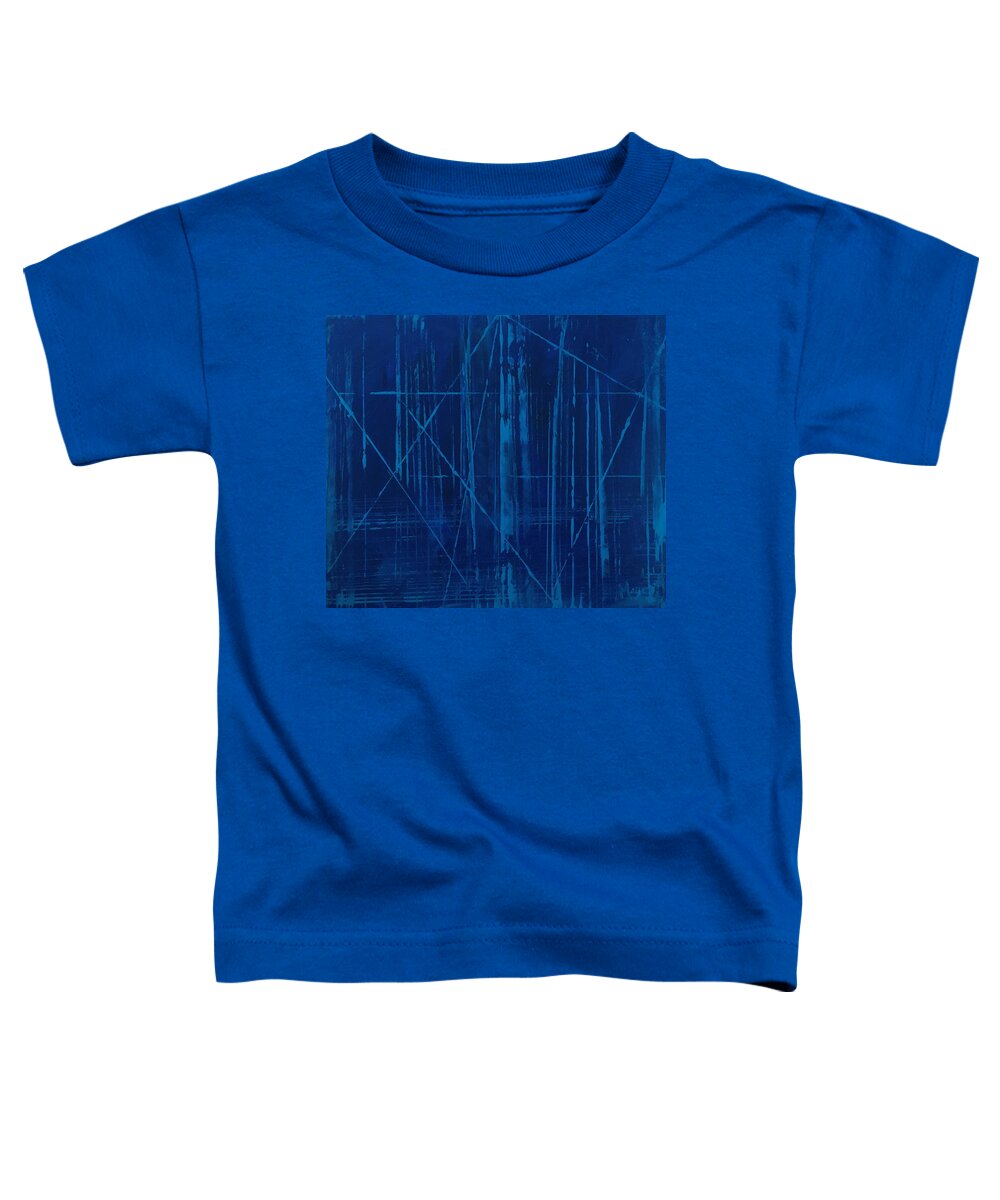 Abstract Toddler T-Shirt featuring the painting Perspective2 by Deb Mayer
