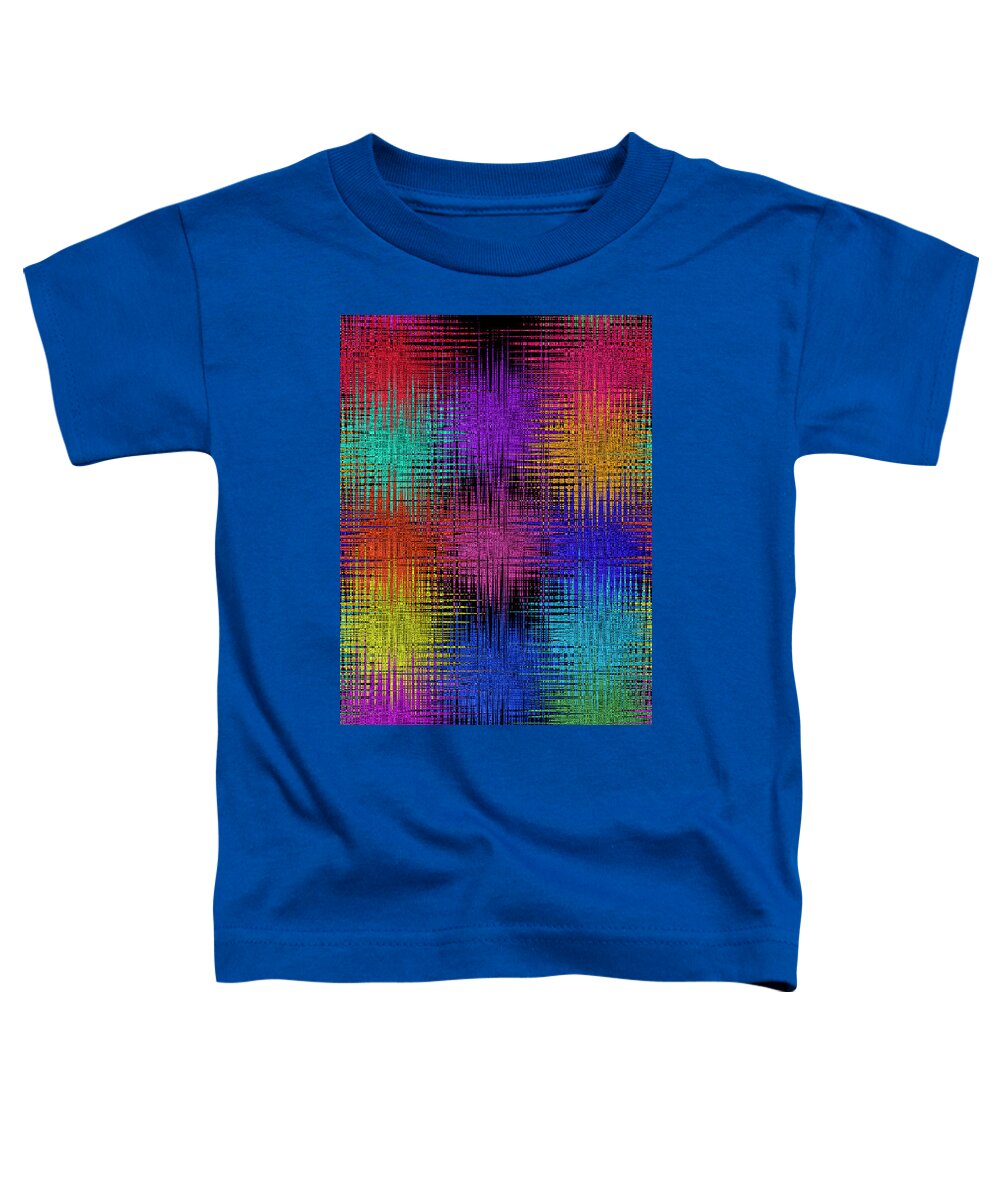 Abstract Toddler T-Shirt featuring the digital art Pom Poms Fireworks - Abstract by Ronald Mills