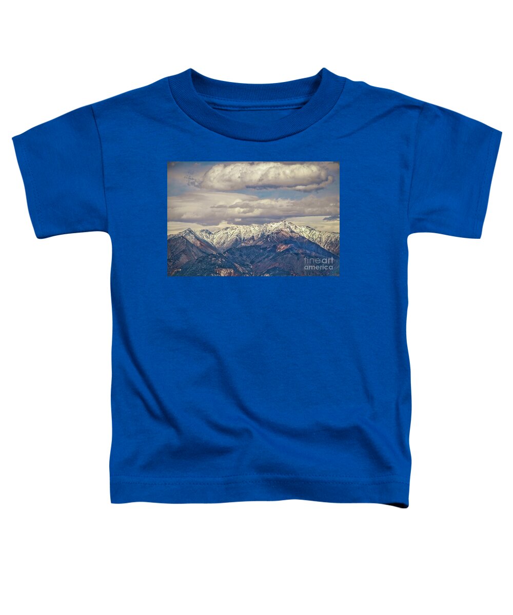 Western Usa Toddler T-Shirt featuring the photograph Purple Mountains Madjesty by Susan Vineyard