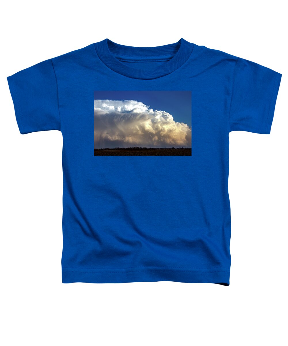 Nebraskasc Toddler T-Shirt featuring the photograph Rare Tornadic Supercells in Nebraska 002 by NebraskaSC