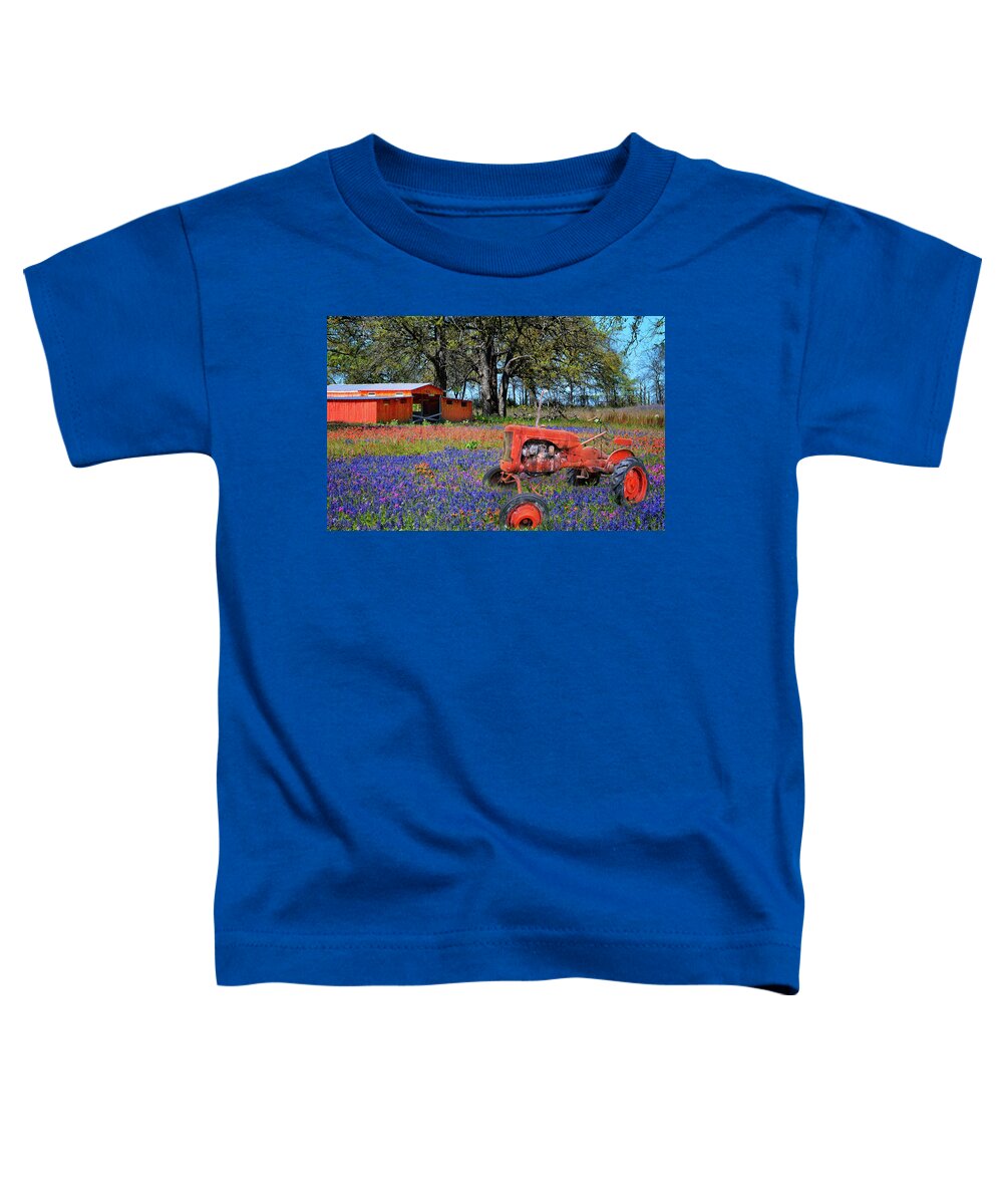 Texas Hill Country Toddler T-Shirt featuring the photograph Red All About It by Lynn Bauer