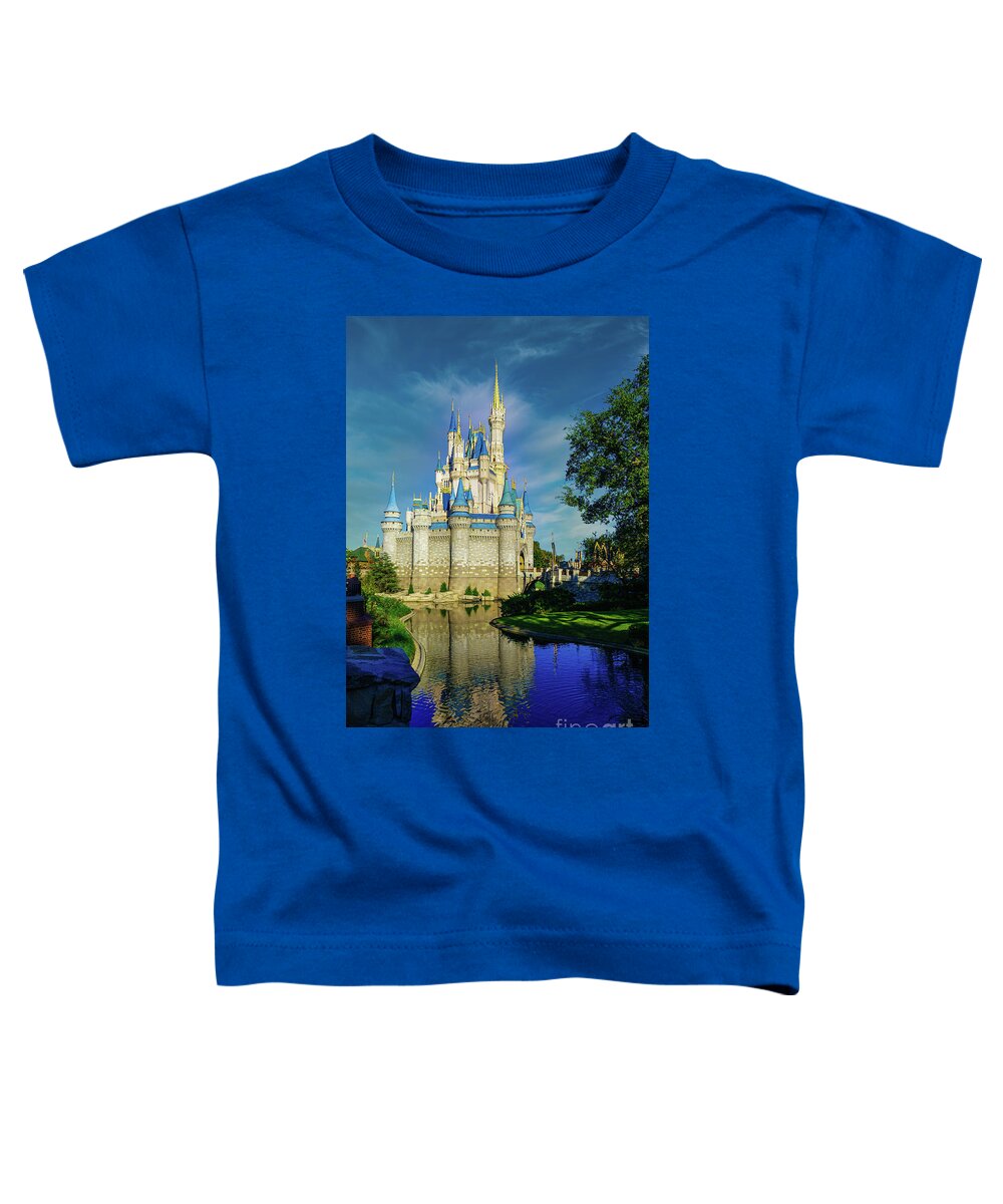 Florida Toddler T-Shirt featuring the photograph Reflection of a Castle by Nick Zelinsky Jr
