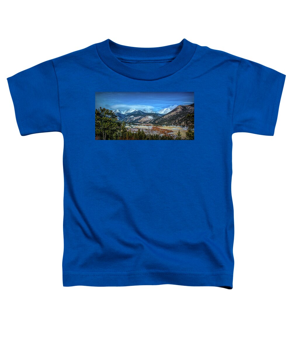Rocky Mountain National Park Toddler T-Shirt featuring the photograph Rocky Mountain Winter Colors by Douglas Wielfaert