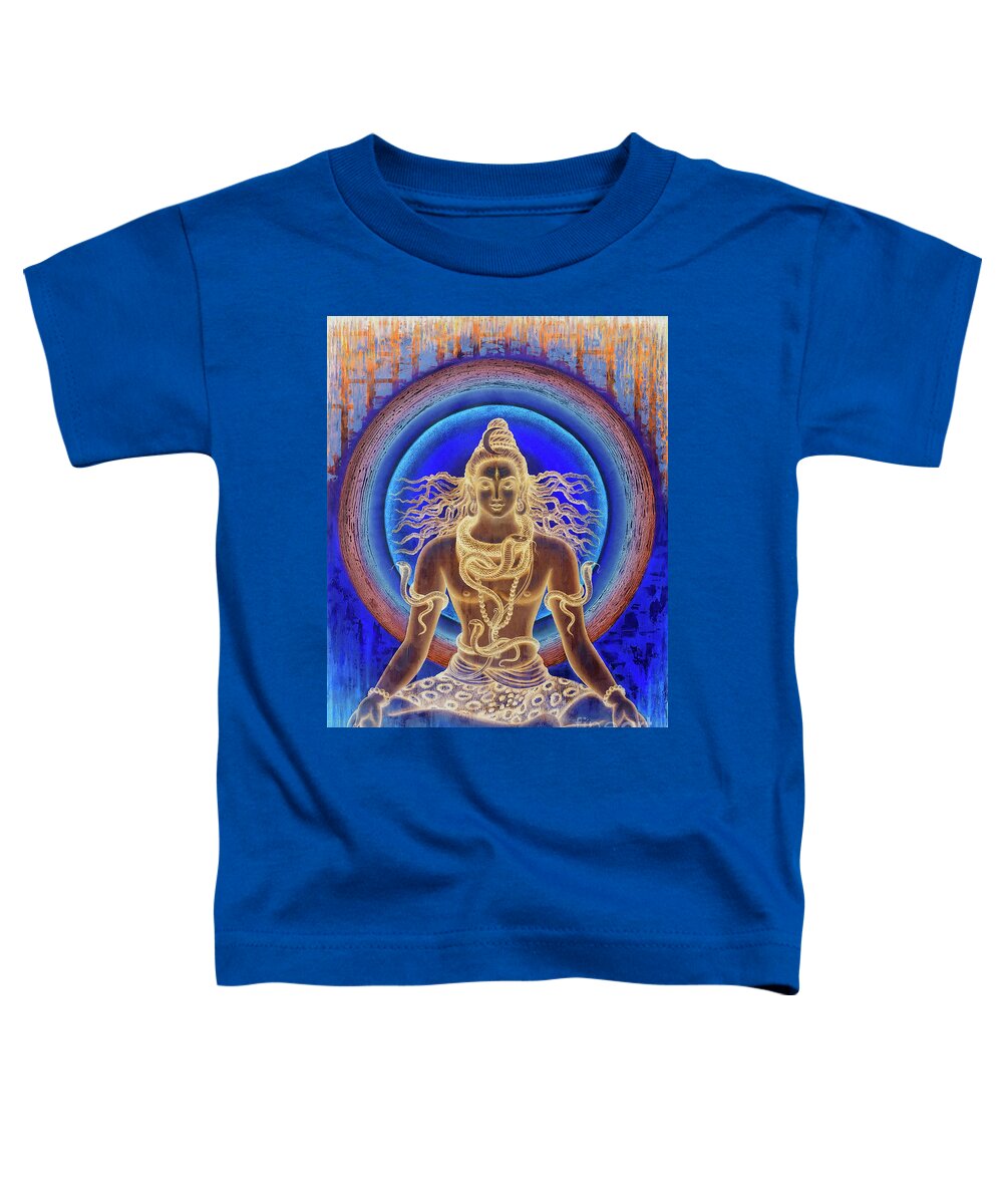 Shiva Toddler T-Shirt featuring the painting Shiva by Vrindavan Das