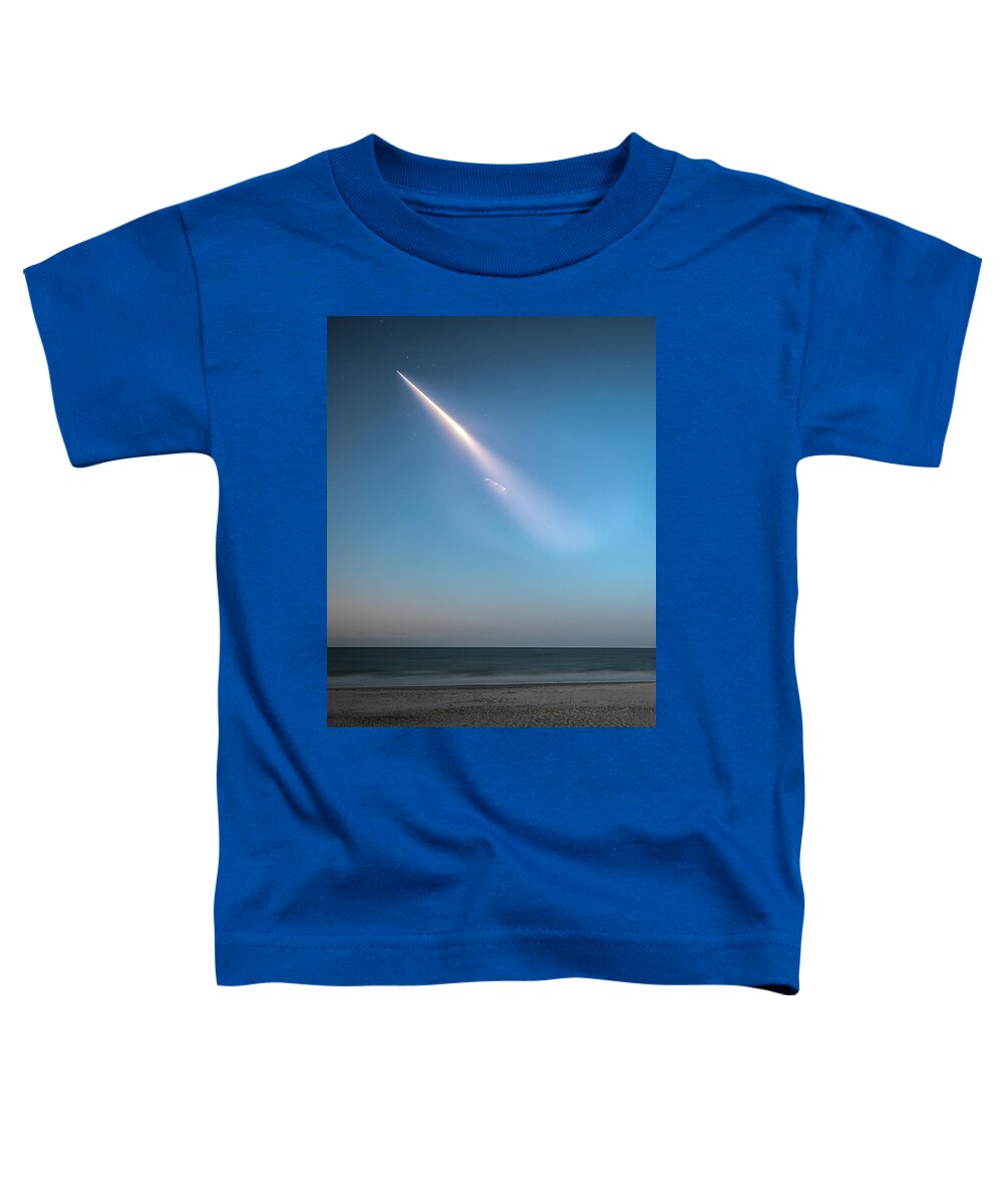 Spacex Toddler T-Shirt featuring the photograph SpaceX on the way to the ISS by Nick Noble