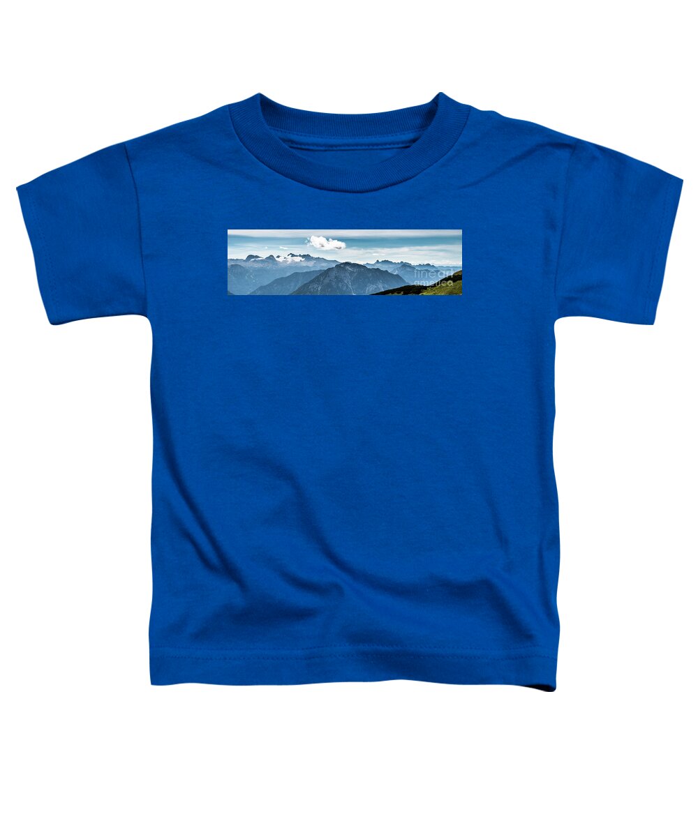Austria Toddler T-Shirt featuring the photograph Spectacular Mountain Dachstein With Glacier In The Alps Of Austria by Andreas Berthold