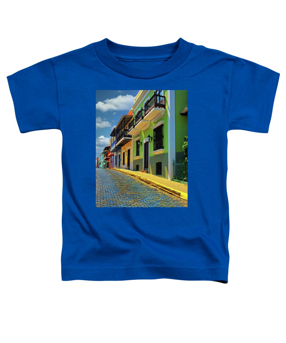 Old San Juan Toddler T-Shirt featuring the photograph Streets of Old San Juan by Stephen Anderson