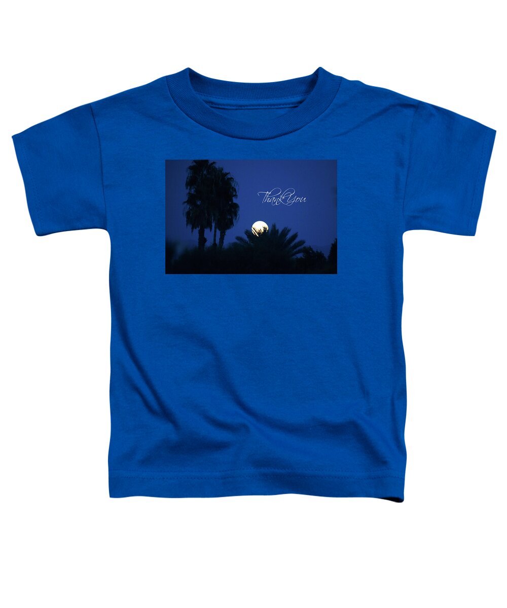  Toddler T-Shirt featuring the photograph Thank You Full Moon by Bonnie Colgan