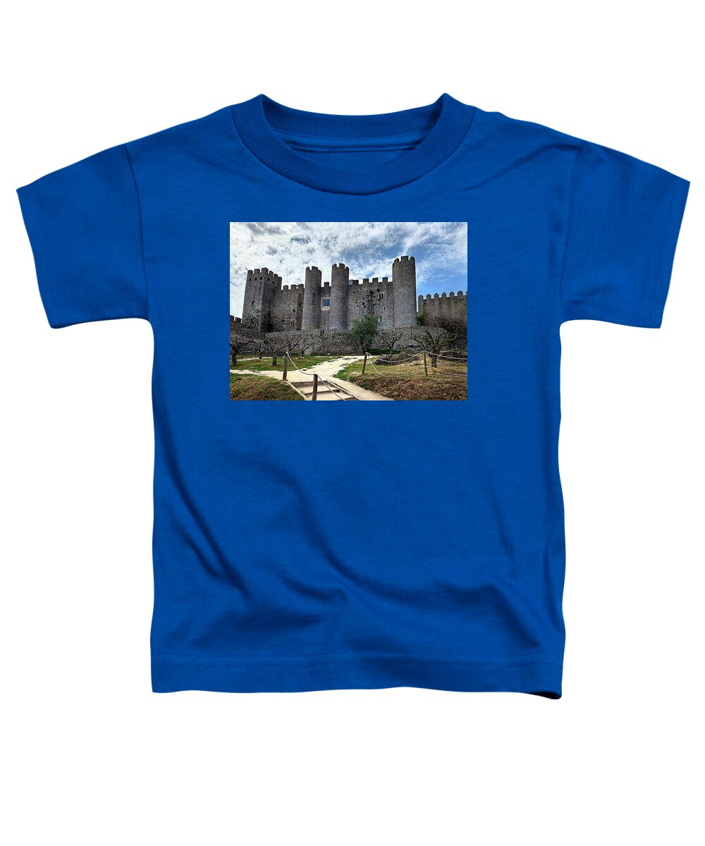 Castle Toddler T-Shirt featuring the photograph Castle at Obidos by Jill Love