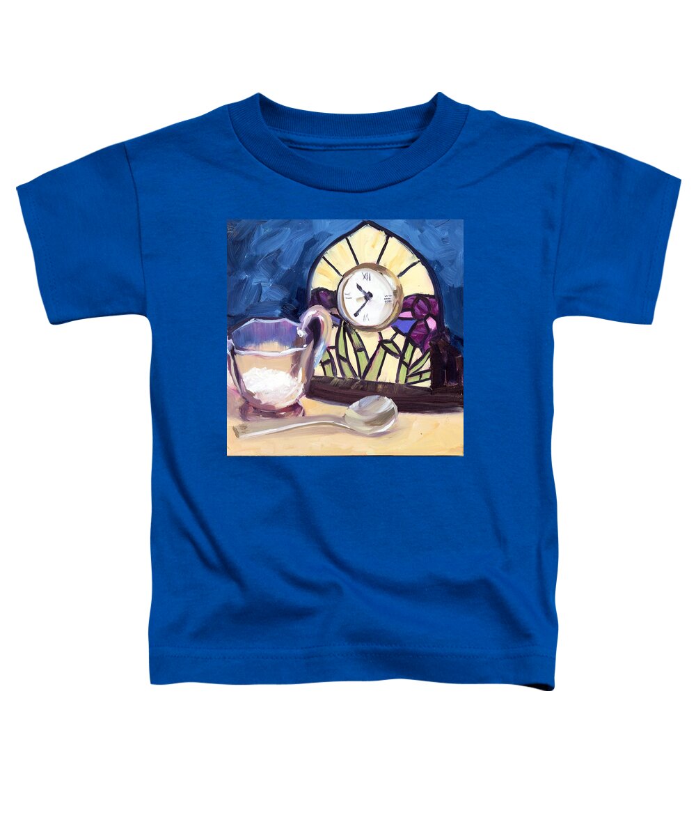 Spoon Toddler T-Shirt featuring the painting Time for Sugar by Alice Leggett