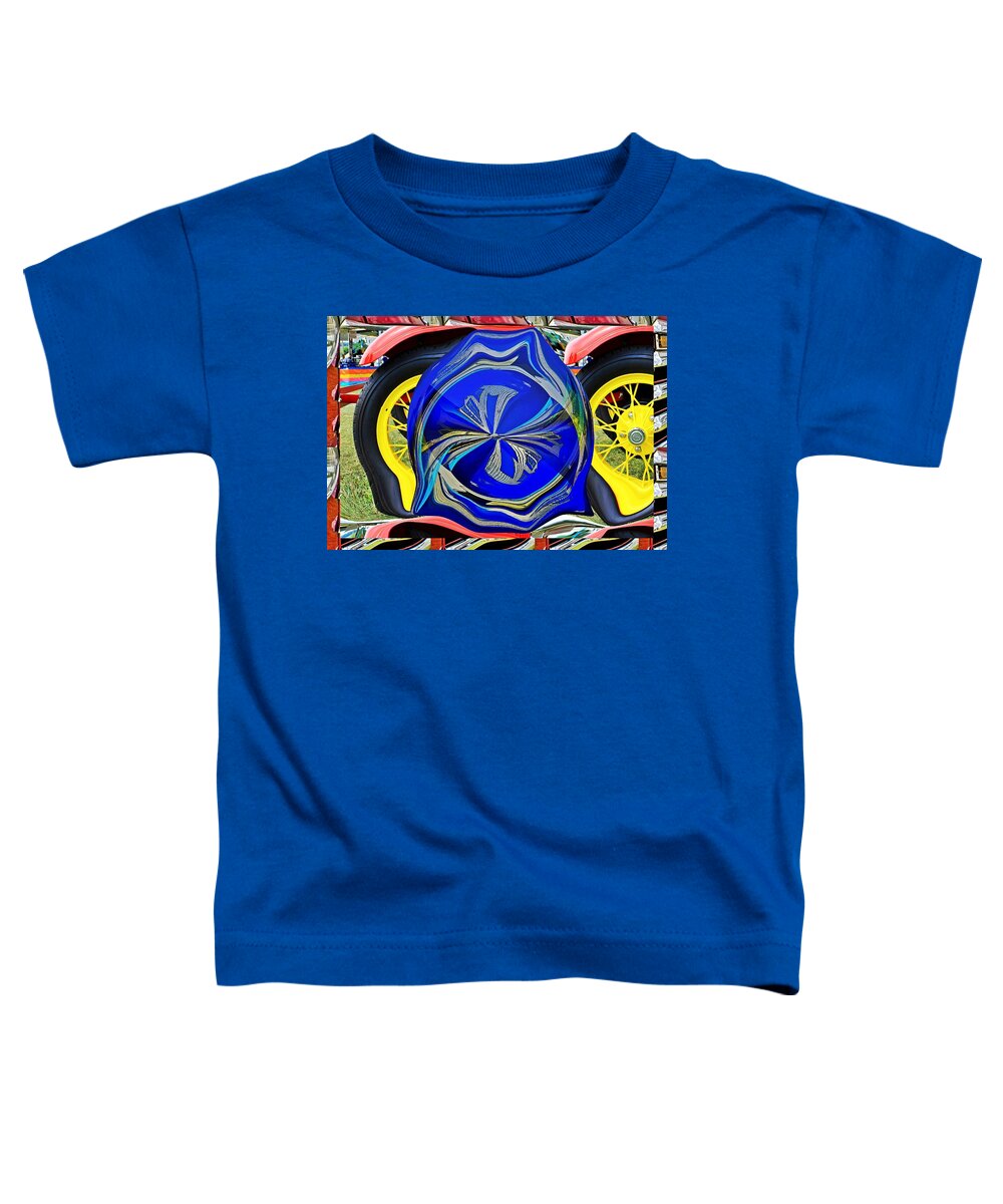 Car Toddler T-Shirt featuring the digital art Truck reflection box and little planet as art 2 by Karl Rose
