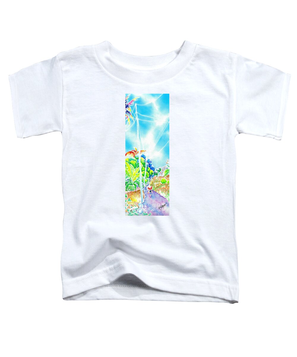 Japan Toddler T-Shirt featuring the painting After the squall #1 by Hisayo OHTA