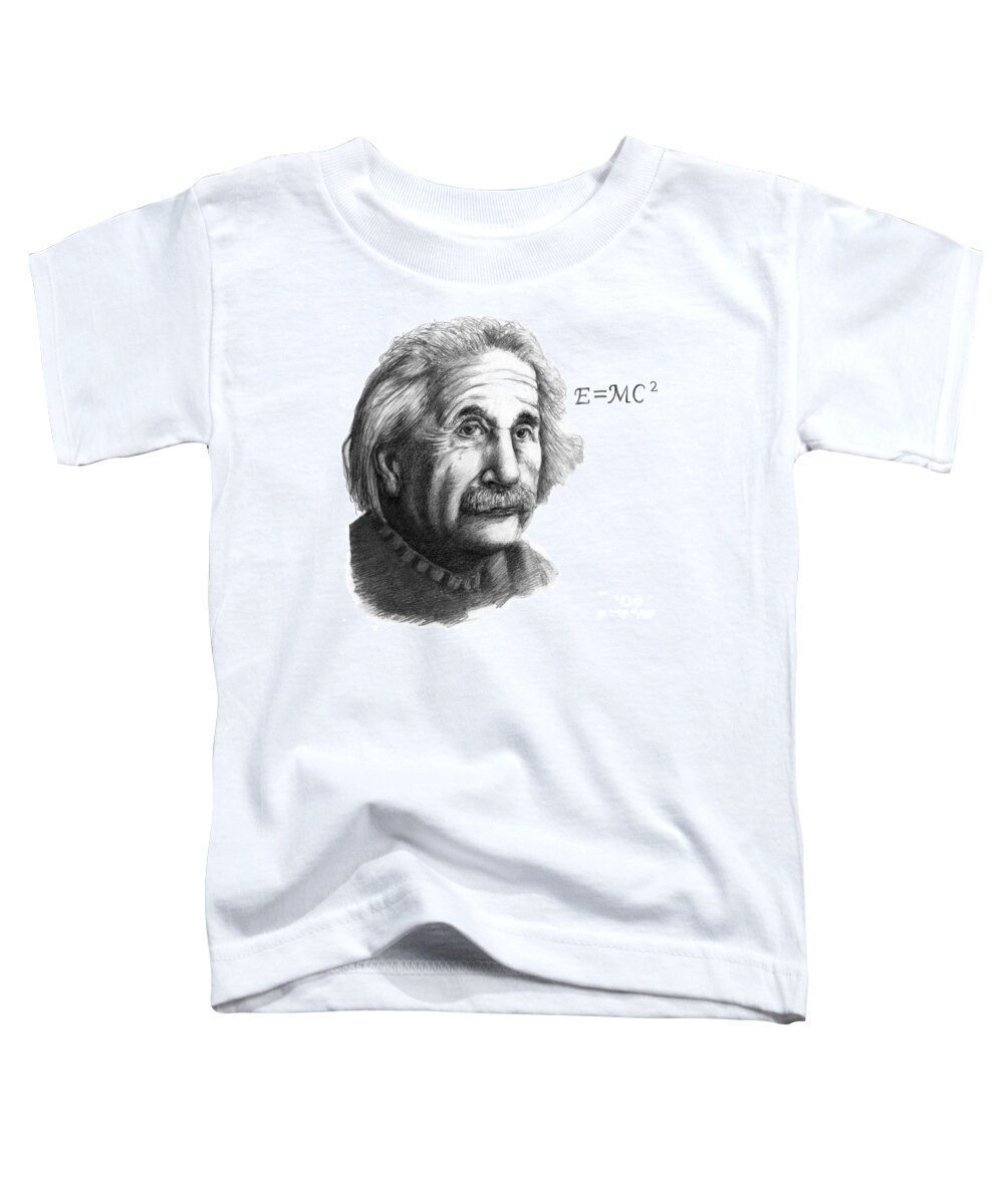 Science Toddler T-Shirt featuring the photograph Albert Einstein, German-american #1 by Spencer Sutton