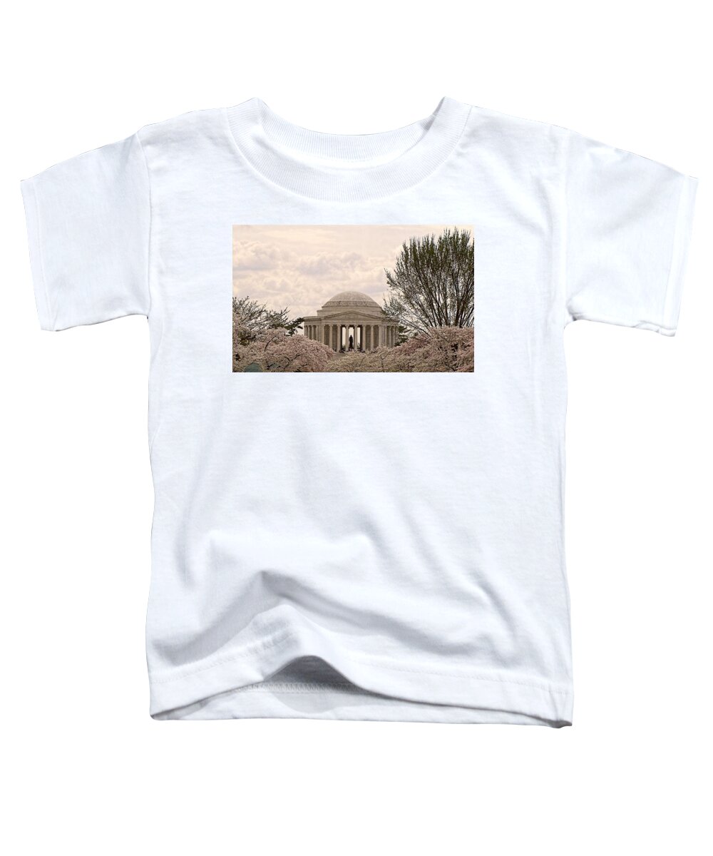 Washington Toddler T-Shirt featuring the photograph Cherry Blossoms #1 by Jennifer Wheatley Wolf