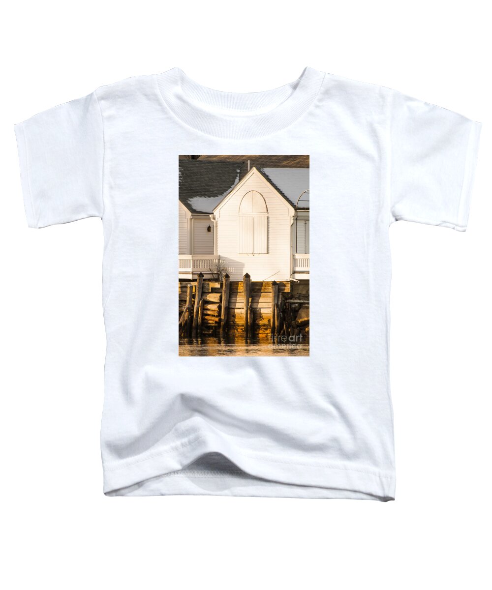 Maine Toddler T-Shirt featuring the photograph Closed for the winter #1 by Steven Ralser