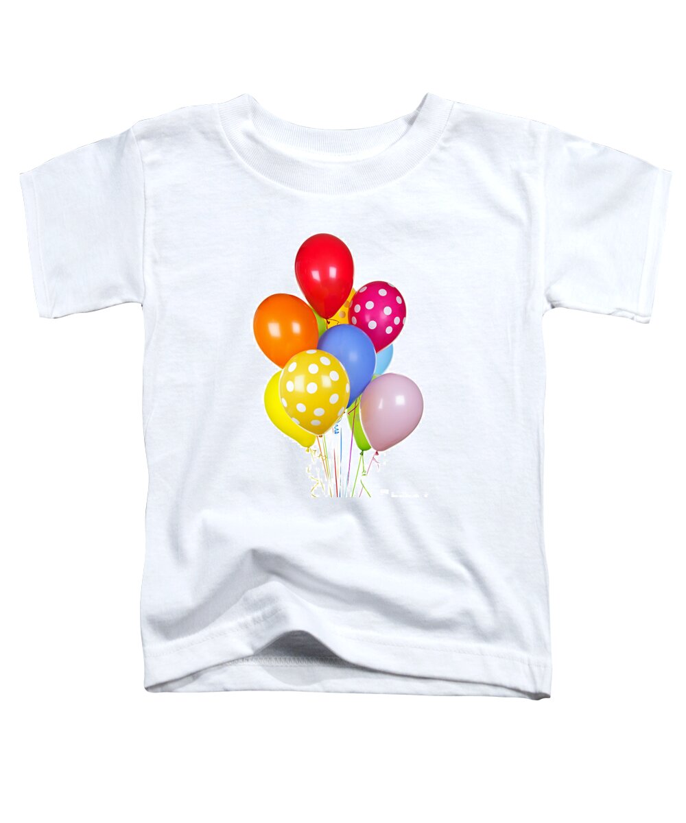 Balloons Toddler T-Shirt featuring the photograph Colorful balloons 1 by Elena Elisseeva