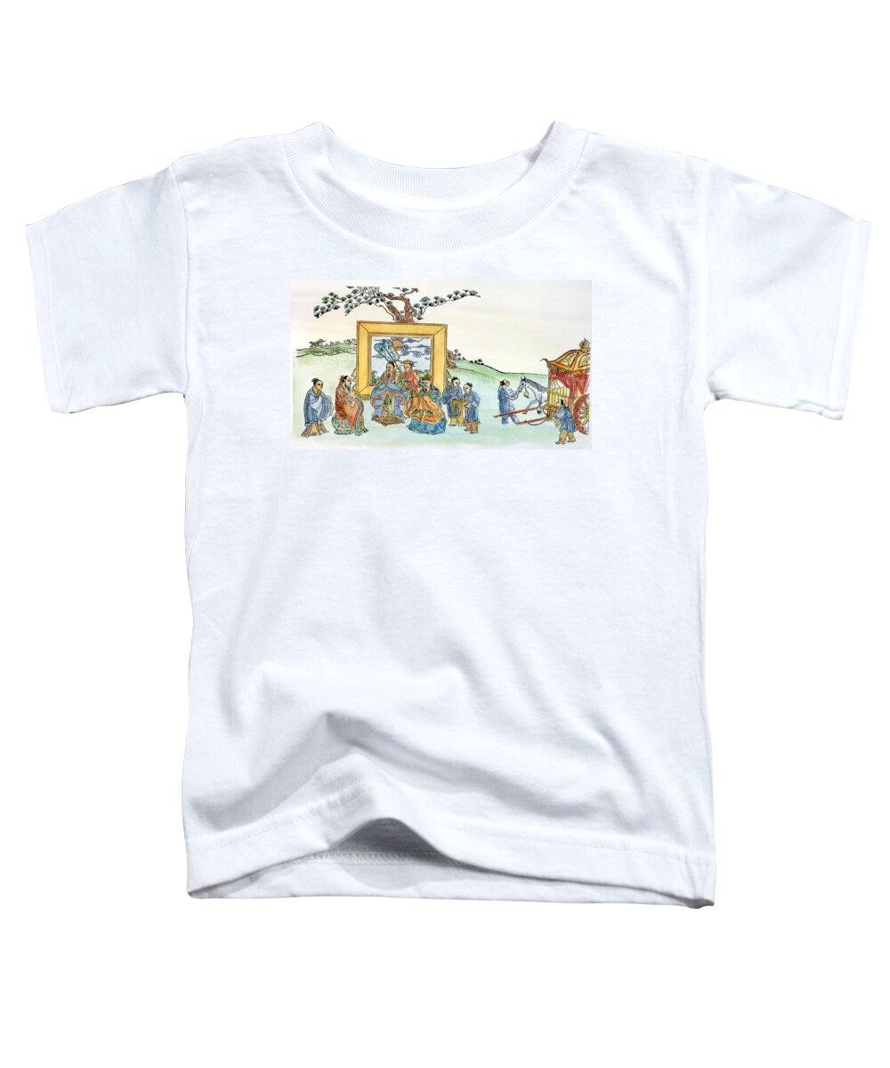 5th Century B.c Toddler T-Shirt featuring the drawing Confucius (c551-479 B #1 by Granger