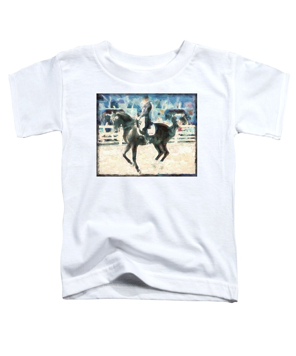 Horse Toddler T-Shirt featuring the photograph In The Air #1 by Alice Gipson