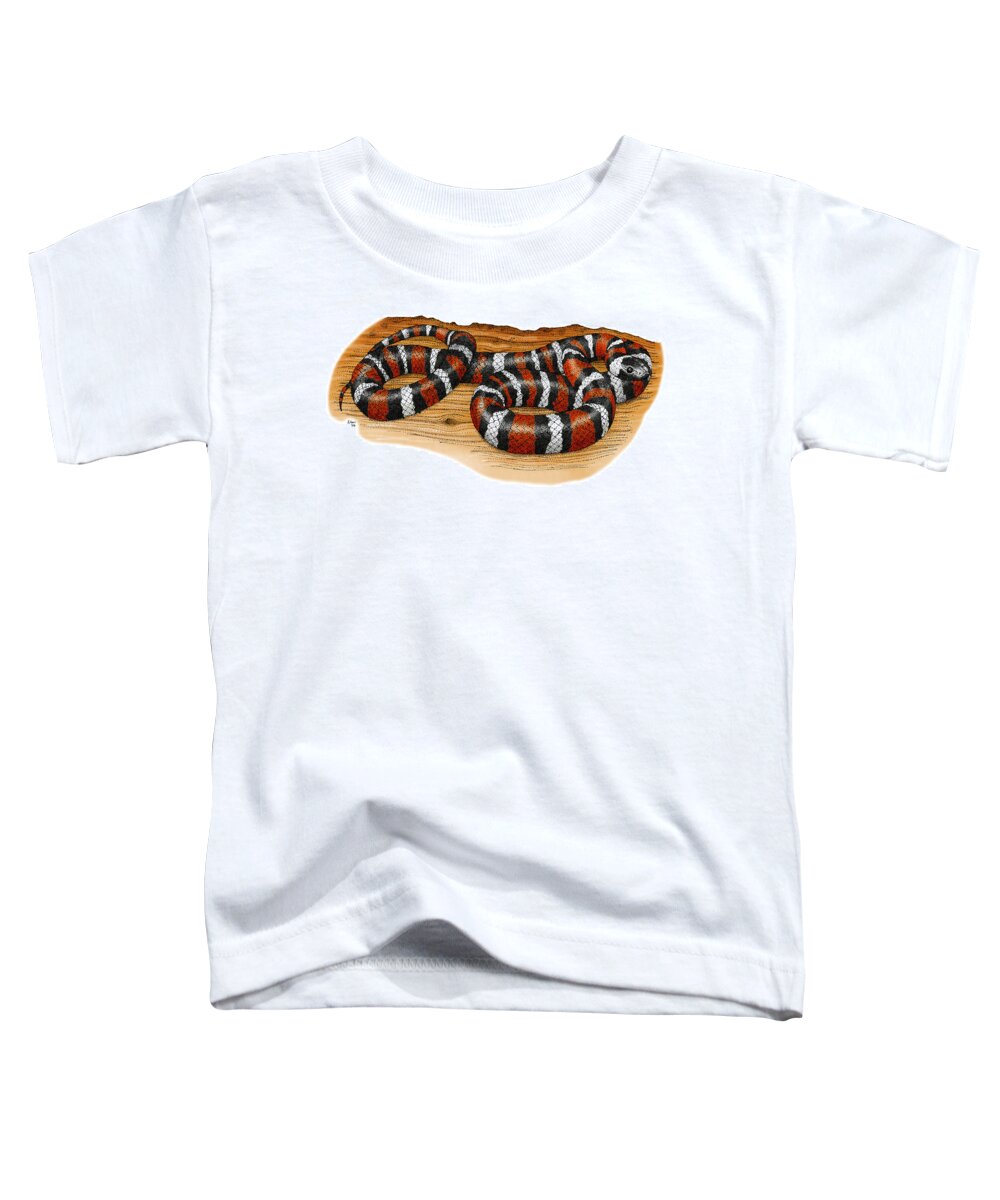 Art Toddler T-Shirt featuring the photograph Mountain Kingsnake by Roger Hall