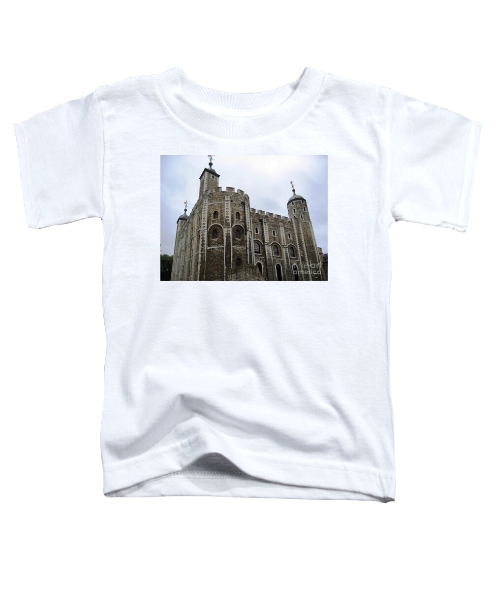 The White Tower Toddler T-Shirt featuring the photograph The White Tower by Denise Railey