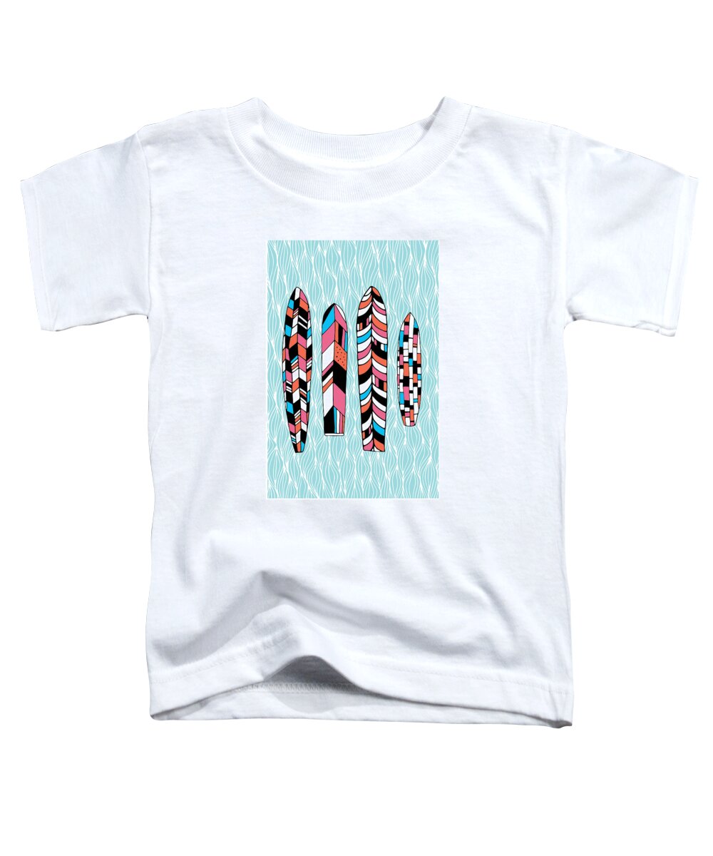 Susan Claire Toddler T-Shirt featuring the photograph Vintage Surfboards Part2 #1 by MGL Meiklejohn Graphics Licensing