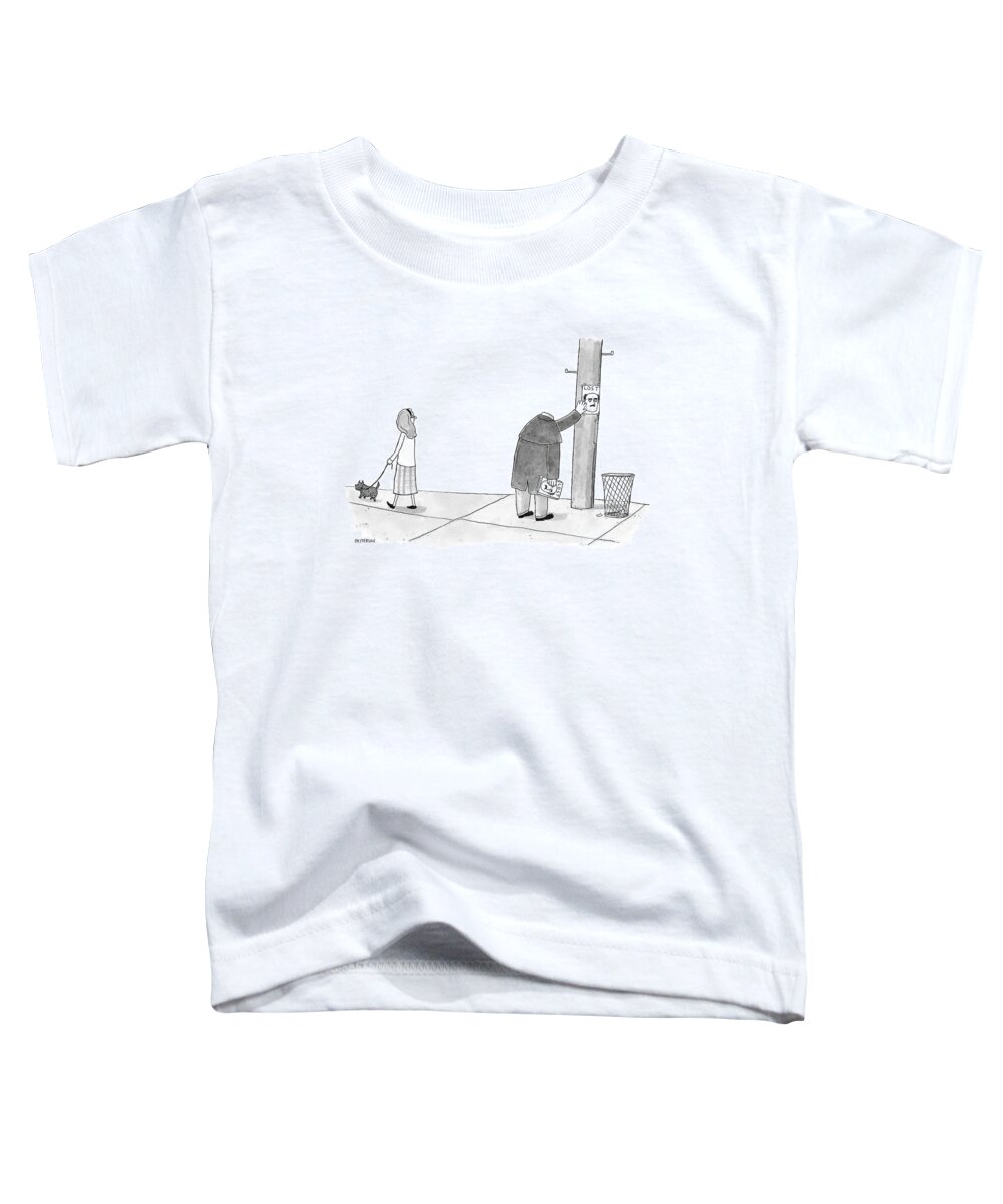 Lost Toddler T-Shirt featuring the drawing New Yorker January 28th, 2008 by Jason Patterson