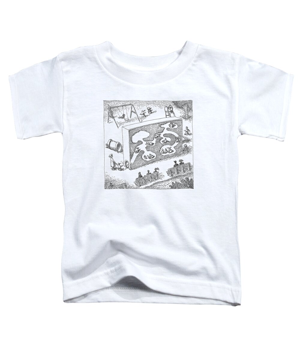 Chilren Games 

(kids Playing In A Large Child-size Ant-farm.) 120538 Job John O'brien Toddler T-Shirt featuring the drawing New Yorker February 14th, 2005 by John O'Brien