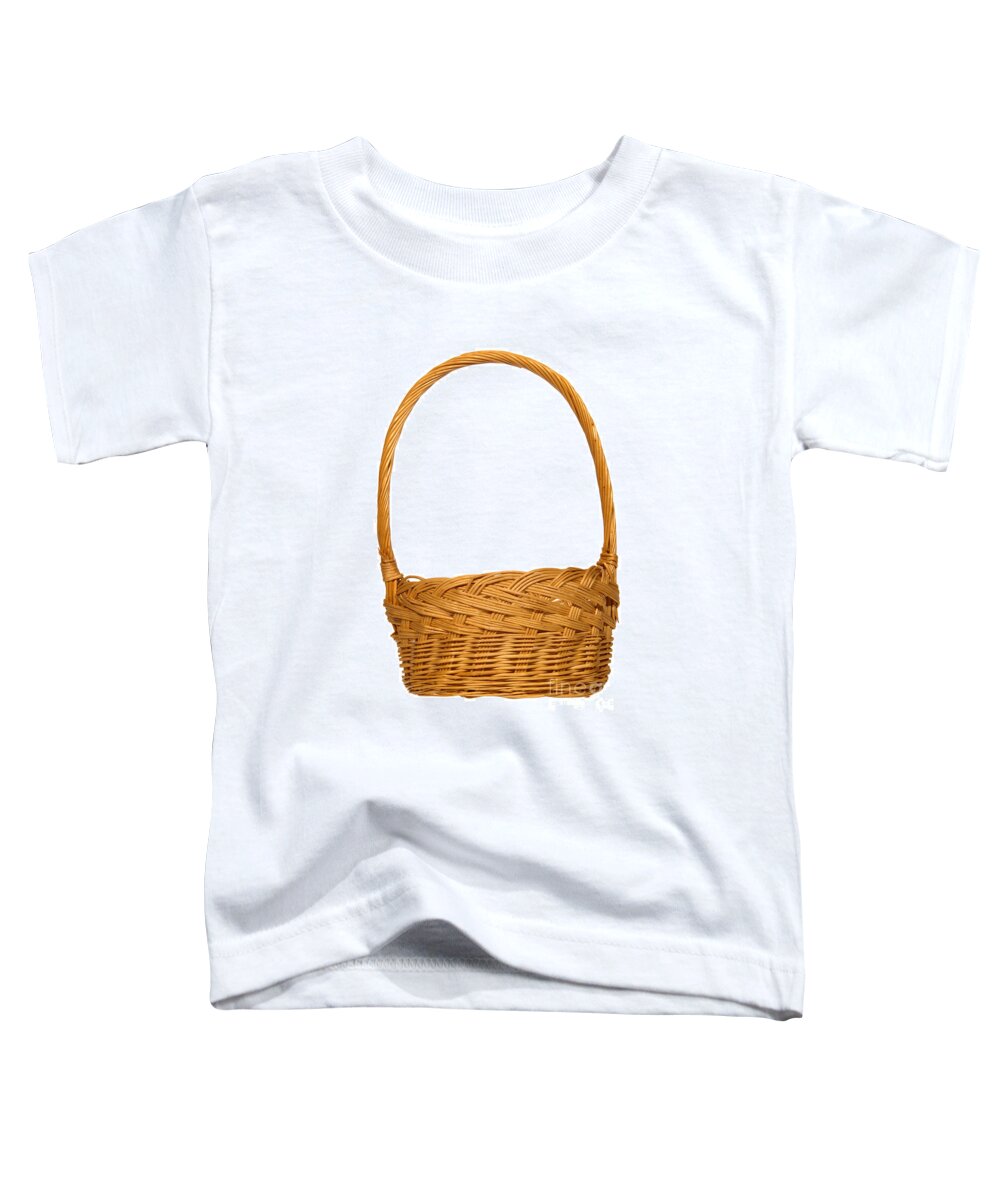 Basket Toddler T-Shirt featuring the photograph Wicker Basket Number One by Olivier Le Queinec