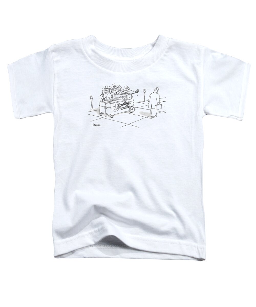 Vendor Toddler T-Shirt featuring the drawing New Yorker March 12th, 2007 by Jack Ziegler