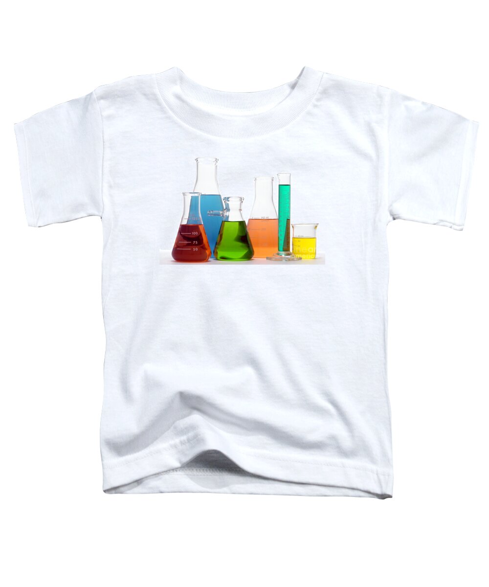 Lab Toddler T-Shirt featuring the photograph Laboratory Equipment in Science Research Lab by Science Research Lab By Olivier Le Queinec