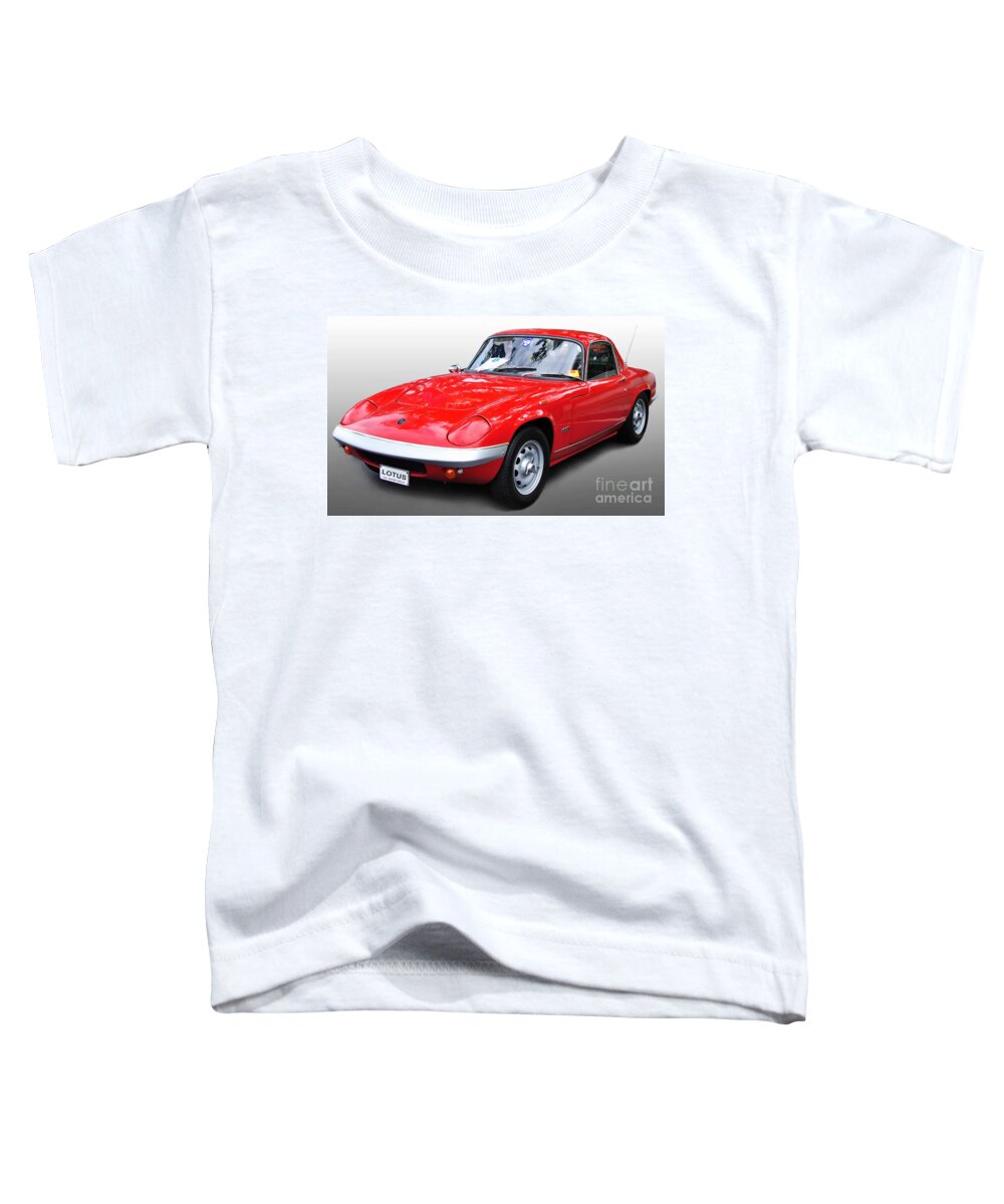 Photography Toddler T-Shirt featuring the photograph 1968 Lotus - Elan S4 - full view by Kaye Menner