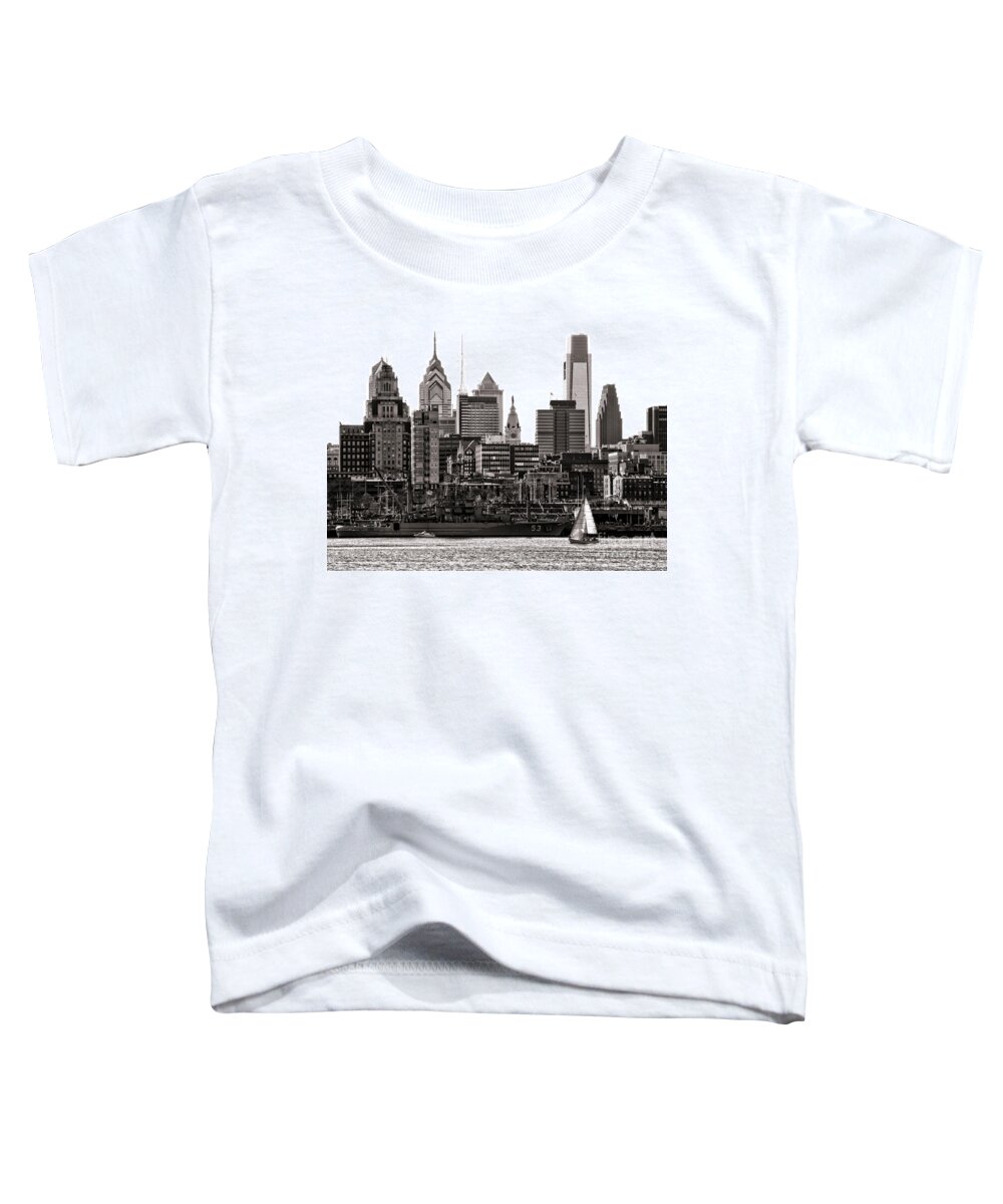 Philadelphia Toddler T-Shirt featuring the photograph Center City Philadelphia by Olivier Le Queinec