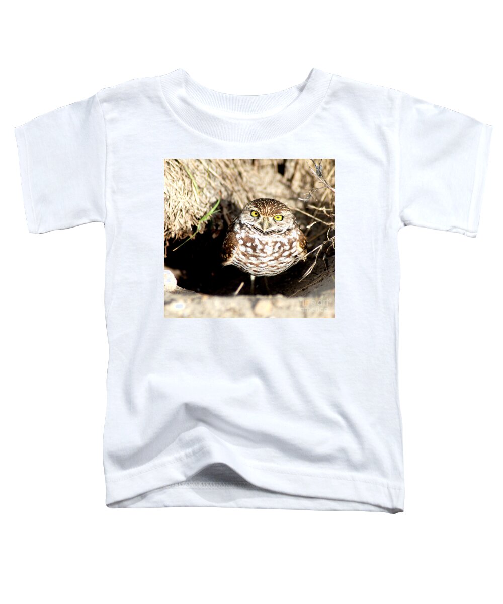 Bird Toddler T-Shirt featuring the photograph Owl by Oksana Semenchenko