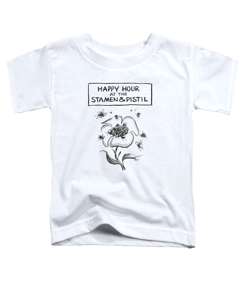 Spring Toddler T-Shirt featuring the drawing New Yorker April 23rd, 2007 by Lee Lorenz