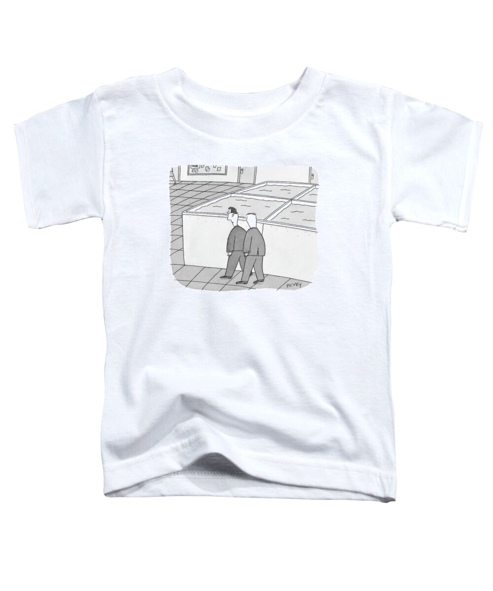 Office Toddler T-Shirt featuring the drawing It's Time To Restock The Cubicles by Peter C. Vey