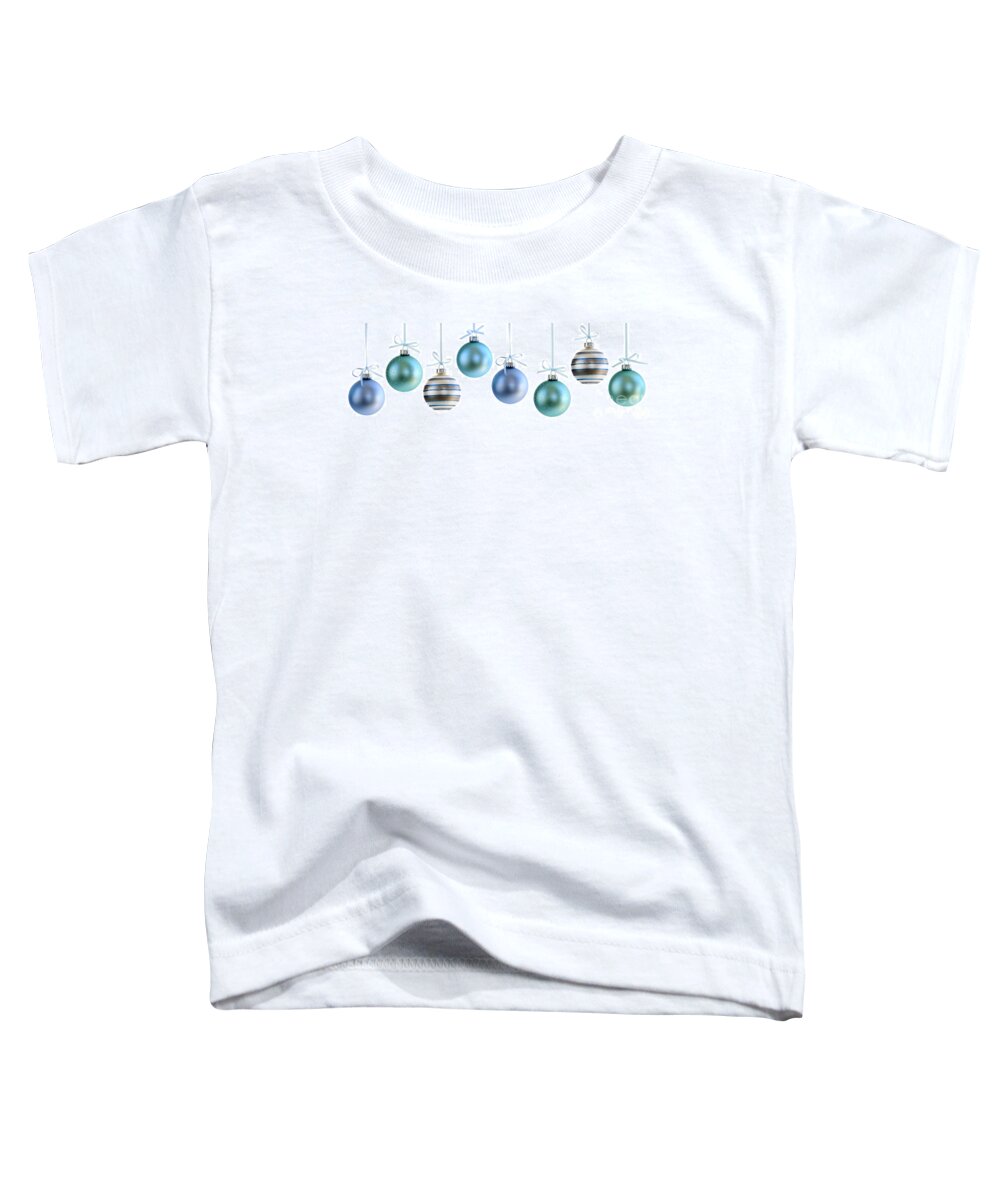 Christmas Toddler T-Shirt featuring the photograph Christmas ornaments 4 by Elena Elisseeva