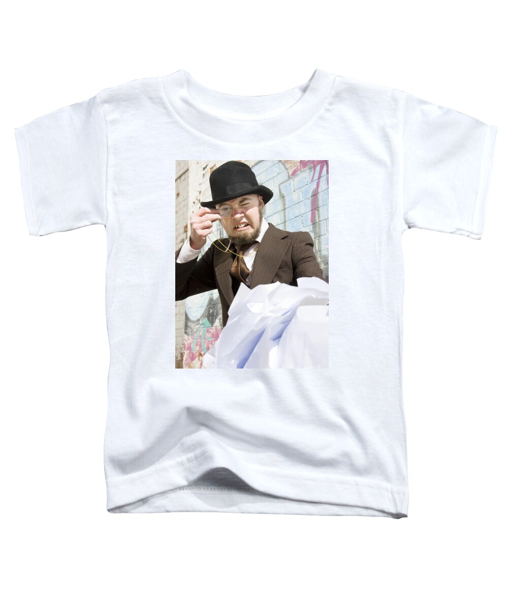 Accountant Toddler T-Shirt featuring the photograph Frustrated Businessman by Jorgo Photography