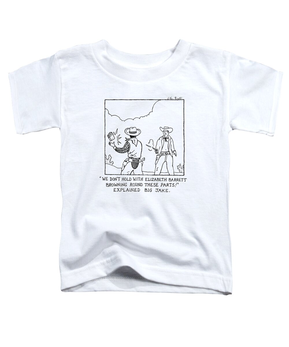 Literature Toddler T-Shirt featuring the drawing New Yorker June 11th, 2007 by Glen Baxter