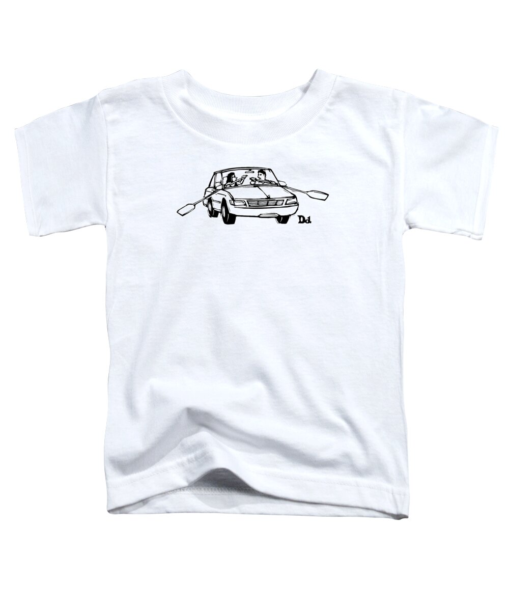 Automobiles Toddler T-Shirt featuring the drawing New Yorker September 21st, 2009 by Drew Dernavich