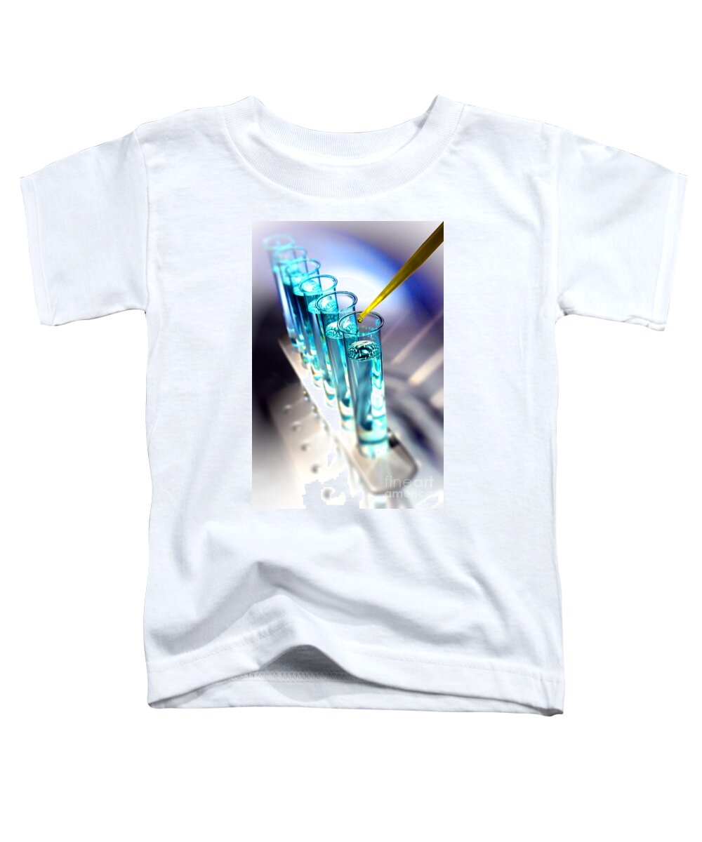 Test Toddler T-Shirt featuring the photograph Laboratory Experiment in Science Research Lab #41 by Science Research Lab