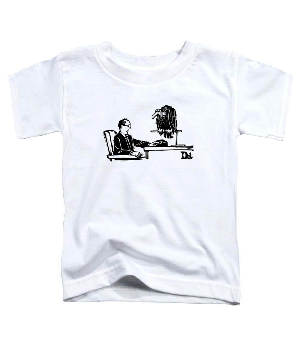Captionless Toddler T-Shirt featuring the drawing New Yorker March 10th, 2008 by Drew Dernavich