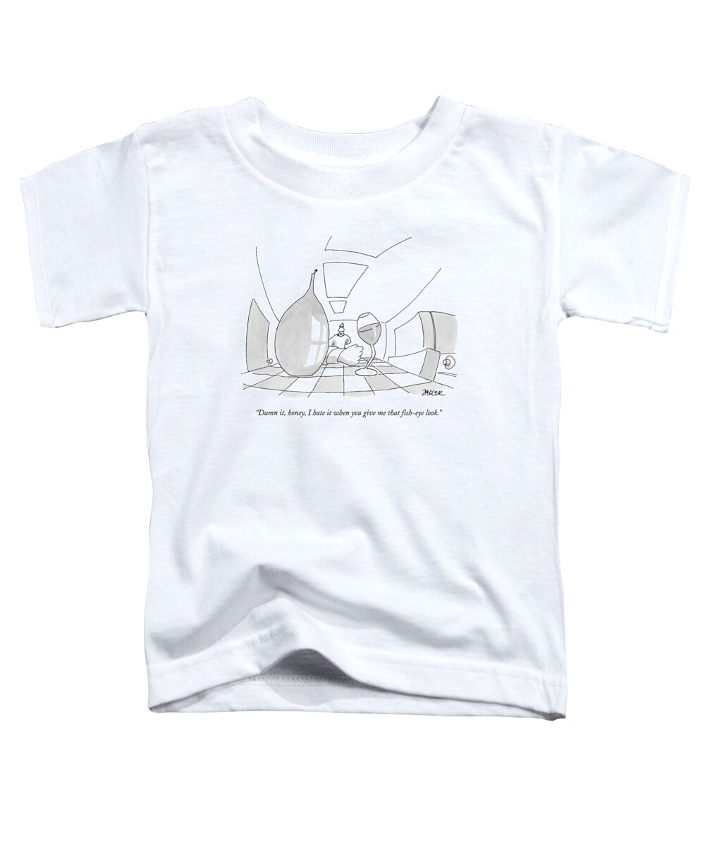 Fun-house Mirrors Toddler T-Shirt featuring the drawing New Yorker September 21st, 2009 by Jack Ziegler