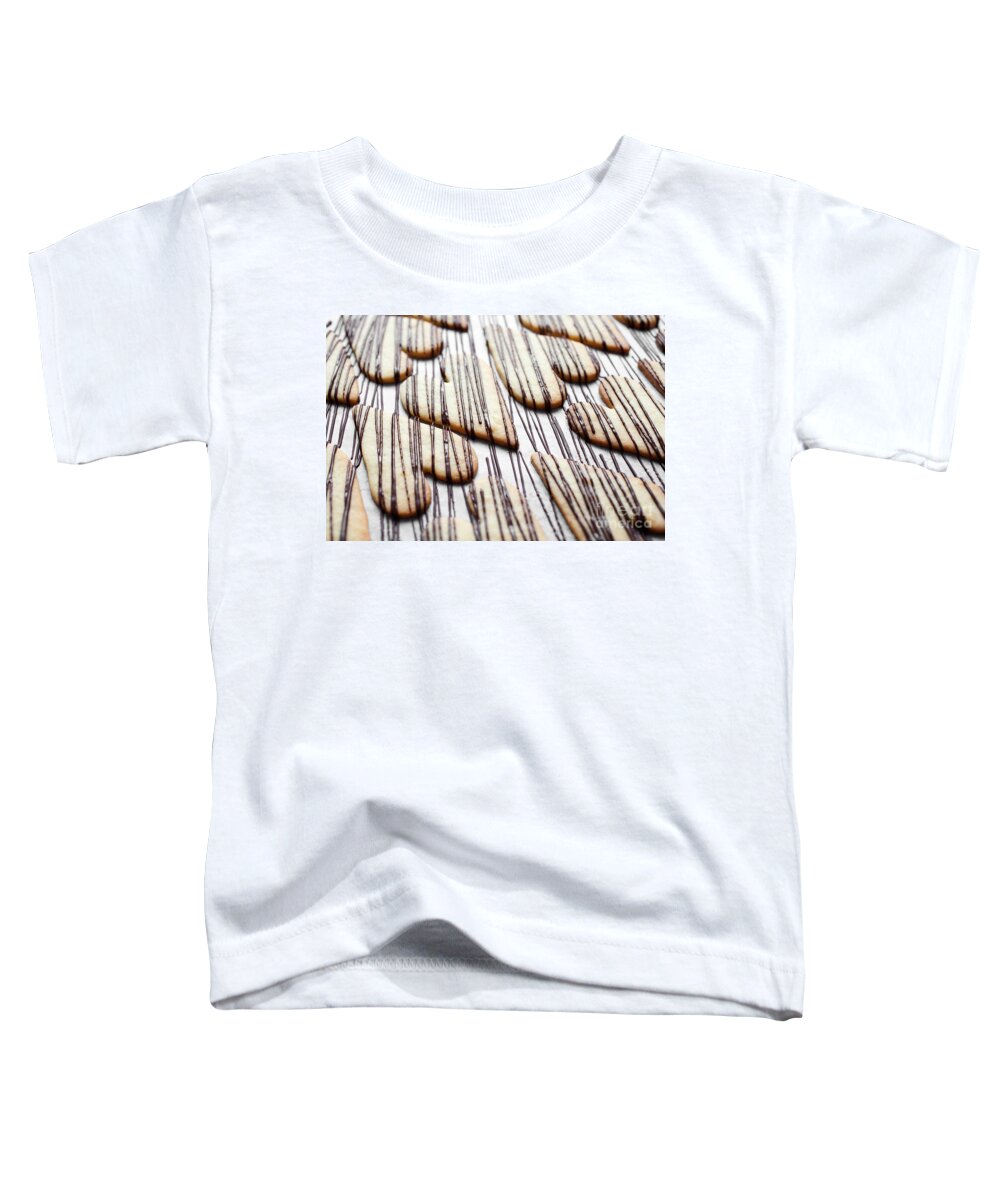 Abstract Toddler T-Shirt featuring the photograph Heart cookies #5 by Kati Finell