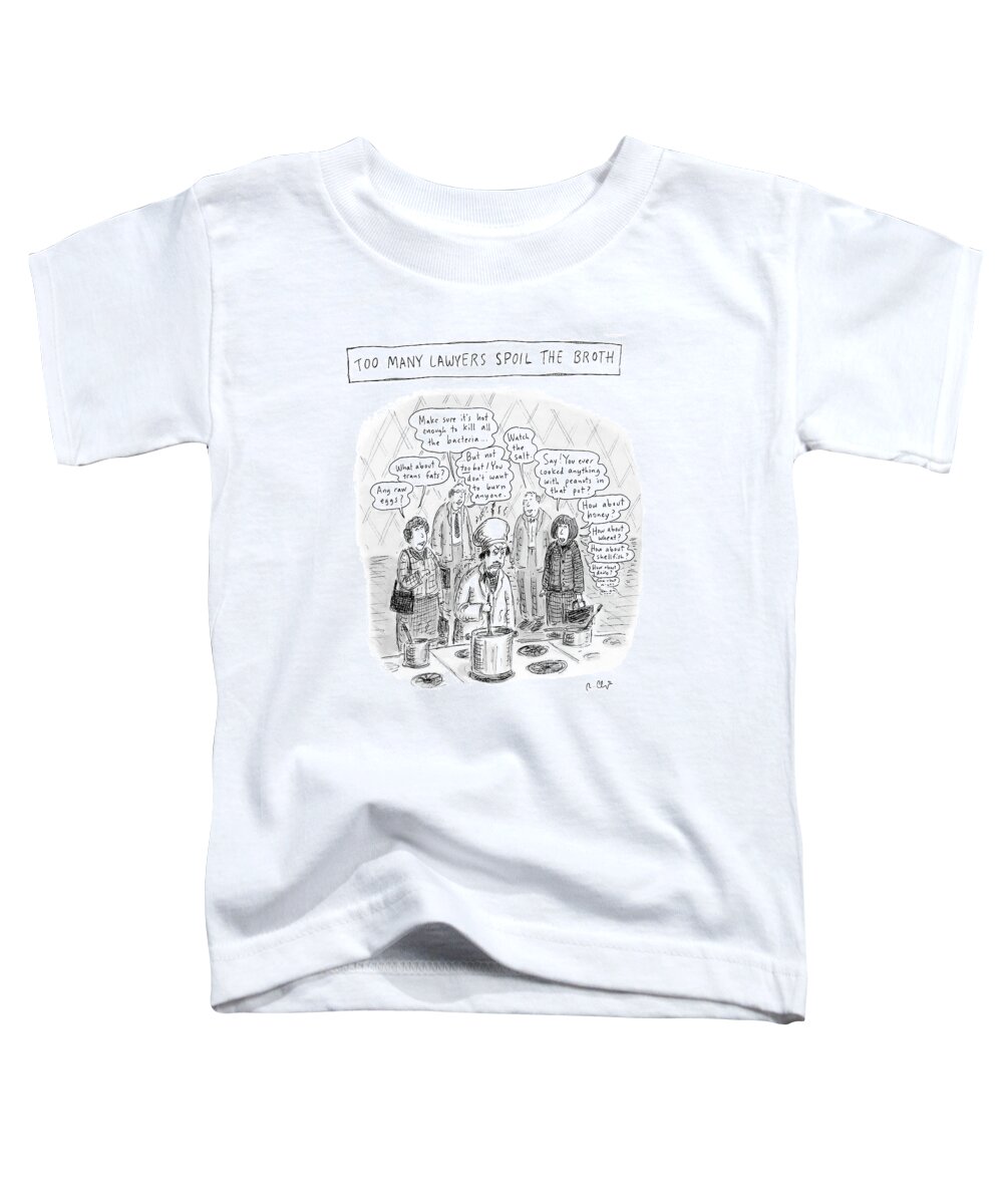 Chef Toddler T-Shirt featuring the drawing New Yorker May 21st, 2007 by Roz Chast