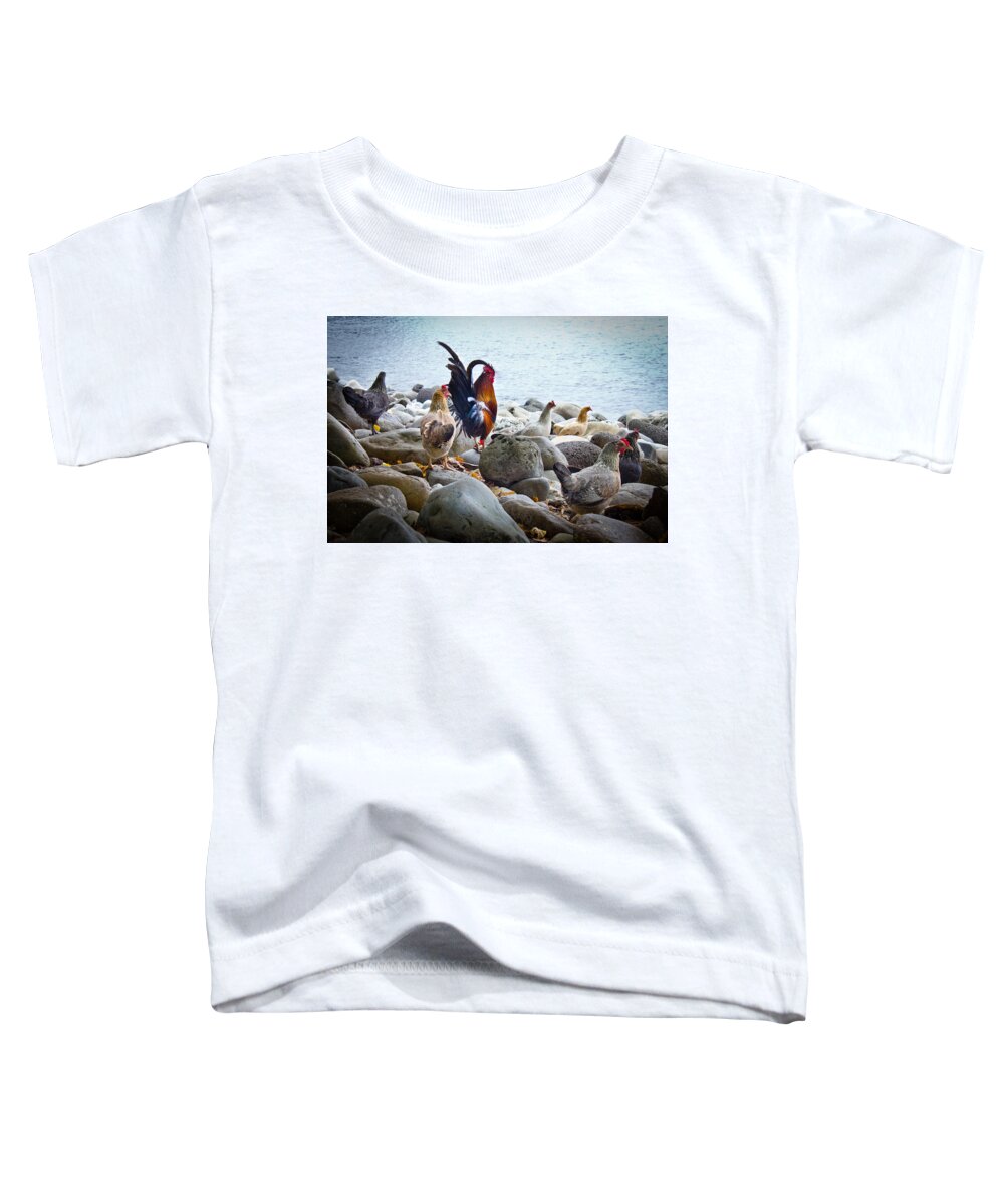 Bird Toddler T-Shirt featuring the photograph A Day At The Beach by Christie Kowalski